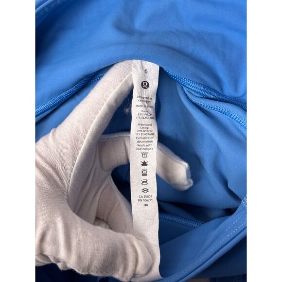 Lululemon Fast Free 7/8 Tight Size 6 Womens Blue 27" Non Reflective Nulux - Picture 7 of 7